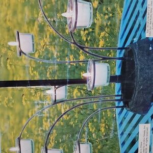 8 Arm Cast Iron Umbrella Lights